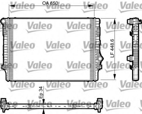 Radiator apa SEAT LEON ST (5F8) (2013 - 2016) VALEO 735548