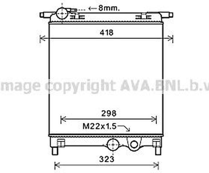Radiator apa SEAT Mii KF1 AVA VW2325