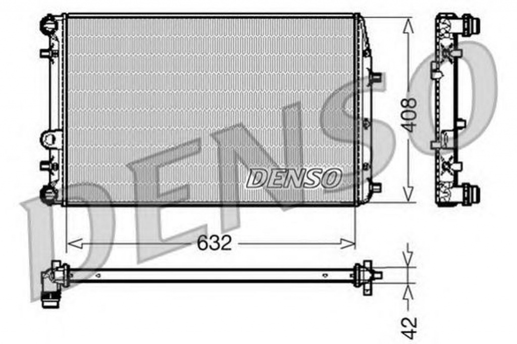 Radiator apa SKODA FABIA 6Y2 DENSO DRM26011