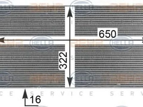 Radiator apa SKODA ROOMSTER Praktik 5J HELLA 8MK376902004