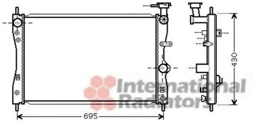 Radiator apa SMART FORFOUR 454 VAN WEZEL 32002172