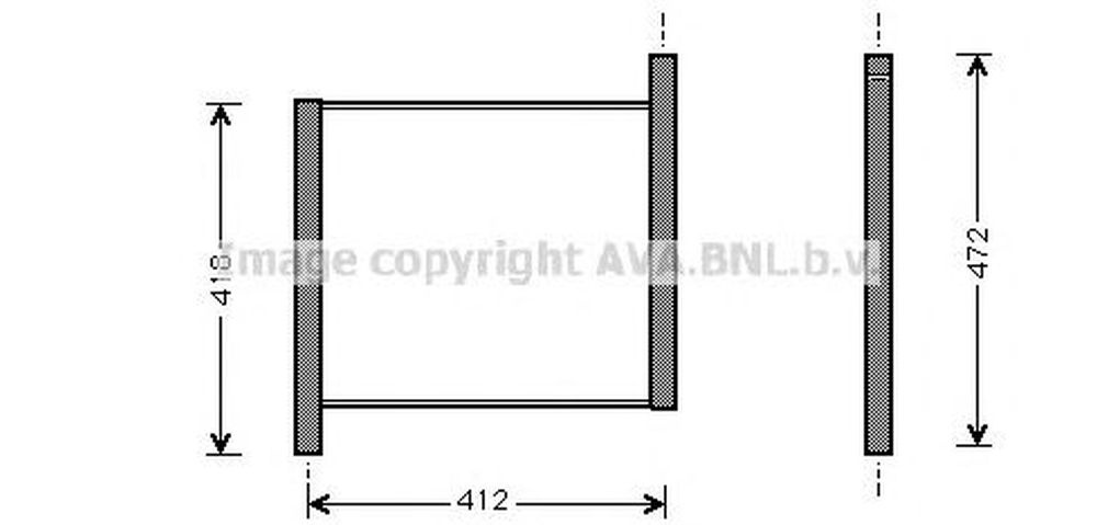 Radiator apa SMART FORTWO Cabrio 450 AVA MC2002
