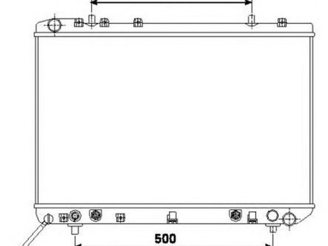 Radiator apa SSANGYONG MUSSO FJ NRF 53499