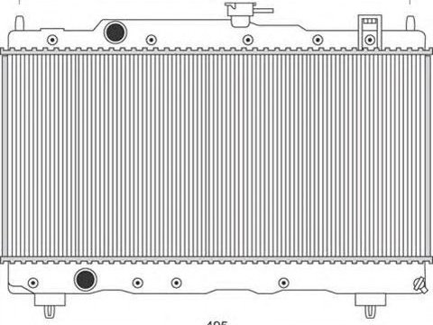 Radiator apa SSANGYONG REXTON GAB MAGNETI MARELLI 350213116200