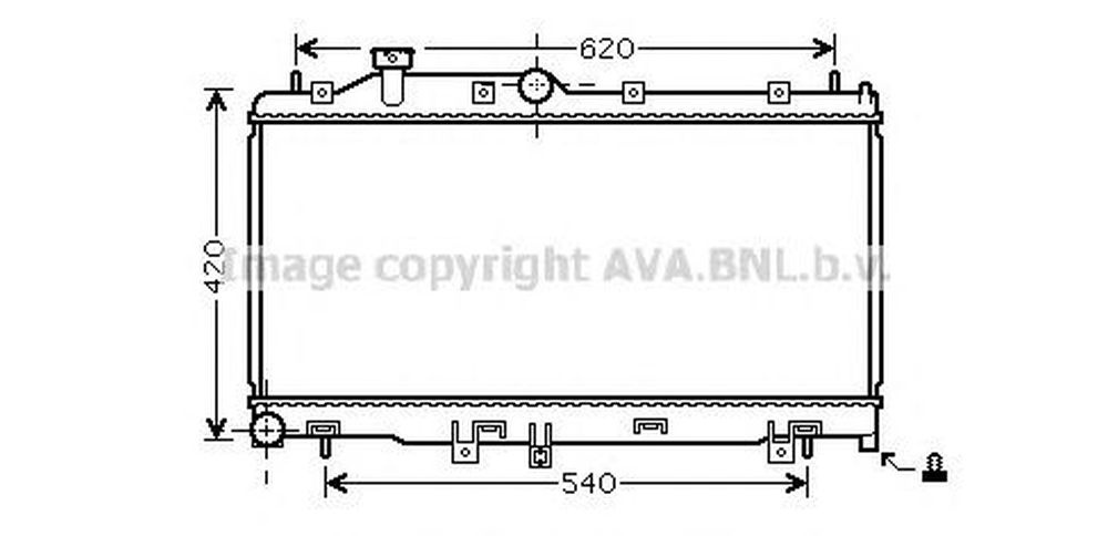 Radiator apa SUBARU FORESTER SH AVA SU2065