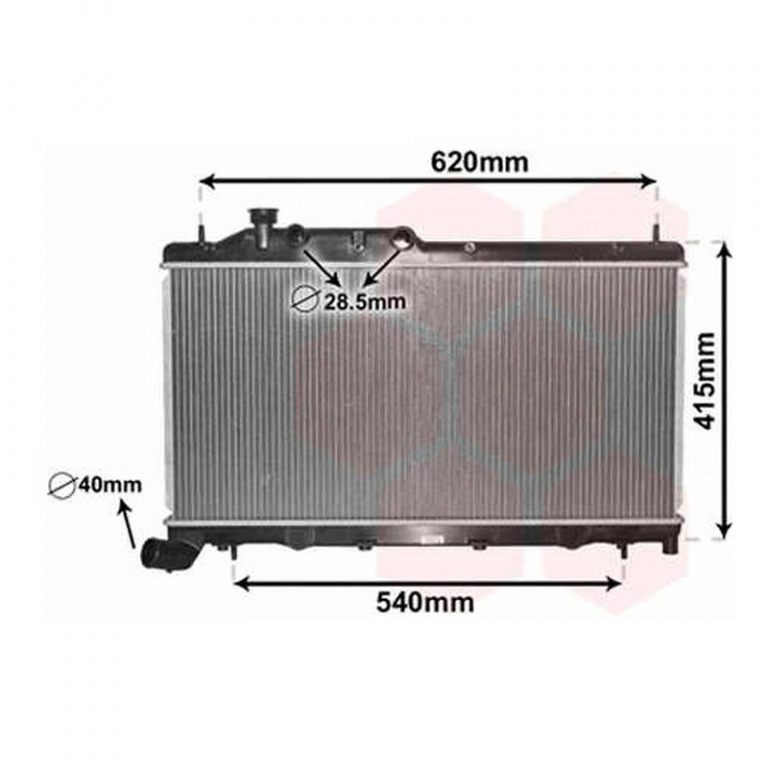 RADIATOR APA SUBARU XV 2011->2016 Radiator apa pentru 2 0 diesel cu/fara aer conditionat 34x68,6x25 PIESA NOUA ANI 2011 2012 2013 2014 2015 2016 2017