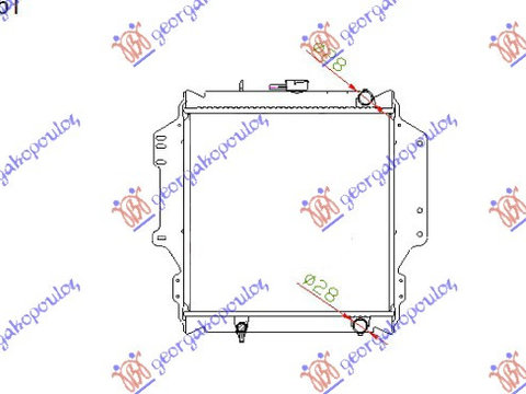 Radiator apa SUZUKI JEEP (SJ413) 84-90 SUZUKI JEEP (SJ413) 90-04 cod 1770083000