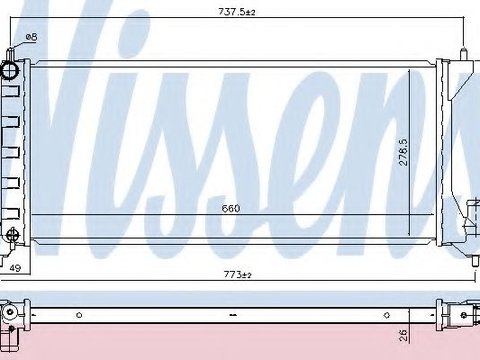 Radiator apa SUZUKI WAGON R+ (MM) (2000 - 2016) NISSENS 630749