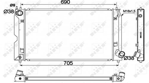 Radiator Apa Toyota Avensis 2 T25 2002 2