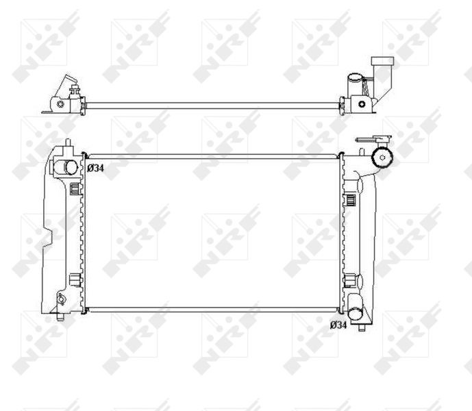 Radiator Apa Toyota Avensis 2 T25 2002 2