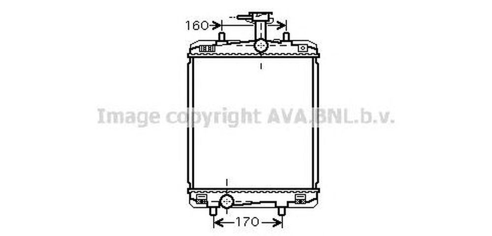 Radiator apa TOYOTA AYGO WNB1 KGB1 AVA TO2363