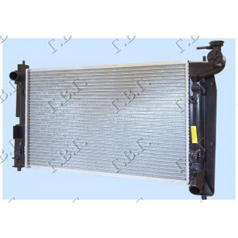 RADIATOR APA TOYOTA COROLLA 2001->2006 Radiator apa 1.4-1.6 i-VVTi MANUAL benzina (600x350) (JP) (QUICK FIT FAN) PIESA NOUA ANI 2001 2002 2003 2004 2005 2006