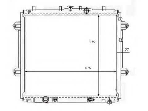 Radiator apa TOYOTA LAND CRUISER 150 (KDJ15_, GRJ15_) (2009 - 2016) NRF 59080