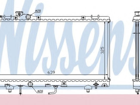 Radiator apa TOYOTA PASEO Cabriolet (EL54) (1996 - 1998) NISSENS 647041