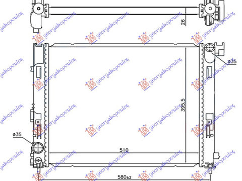 Radiator apa turbo benzina NISSAN MICRA (K14) 17- NISSAN JUKE (F16) 19- RENAULT CLIO 19-