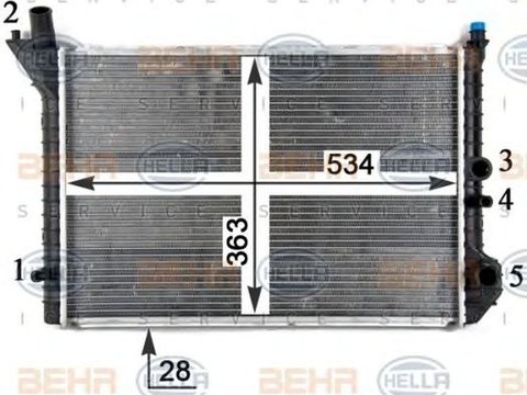 Radiator apa VOLVO 460 L 464 HELLA 8MK 376 709-031