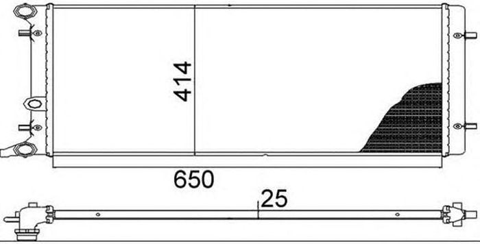 Radiator apa VOLVO S40 II MS MAGNETI MARELLI 350213803000