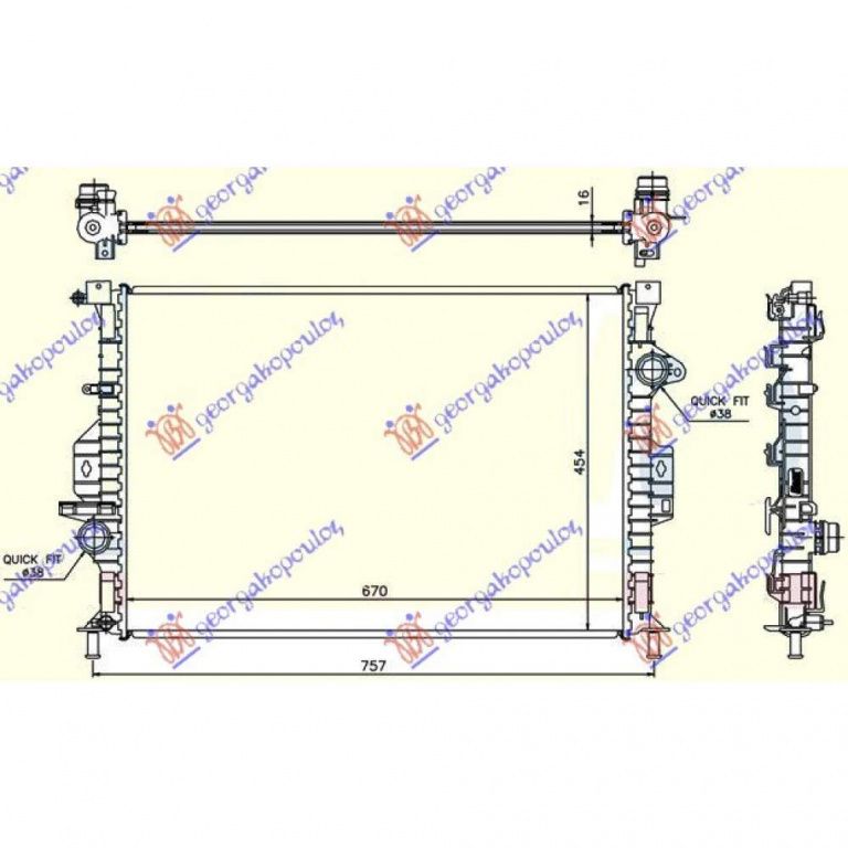 Radiator Apa - Volvo S60/V60 2010 , 1457605