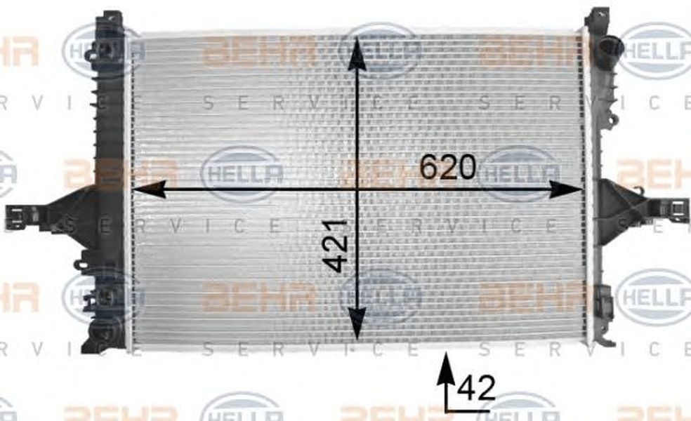 Radiator apa VOLVO V70 II SW HELLA 8MK 376 774-231