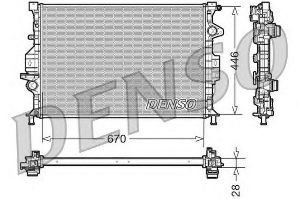 Radiator apa VOLVO XC60 DENSO DRM10088