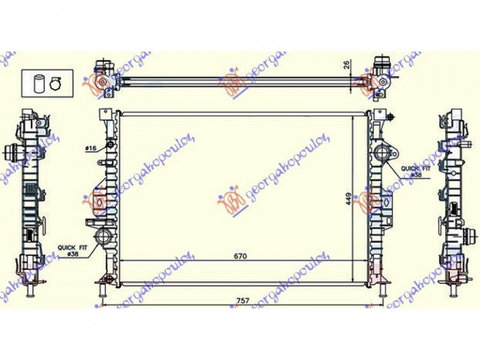 RADIATOR APA VOLVO XC70 2007-> Radiator apa pentru toate benzina/diesel cv automata 2013-> PIESA NOUA ANI 2007 2008 2009 2010 2011 2012 2013 2014