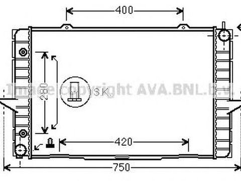 Radiator apa VOLVO XC70 CROSS COUNTRY AVA VO2118