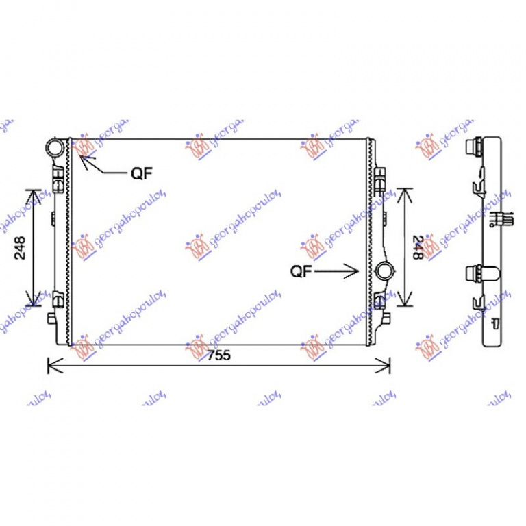 RADIATOR APA VW ARTEON 2017-> Radiator apa 2.0 TDi 135 KW diesel 650x45 PIESA NOUA ANI 2017 2018 2019 2020 2021 2022