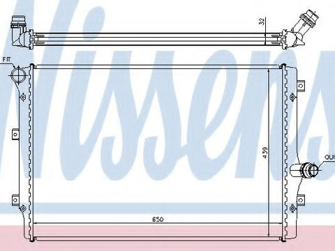 Radiator apa VW CADDY IV combi (Saab, SAJ) (2015 - 2016) NISSENS 65281A