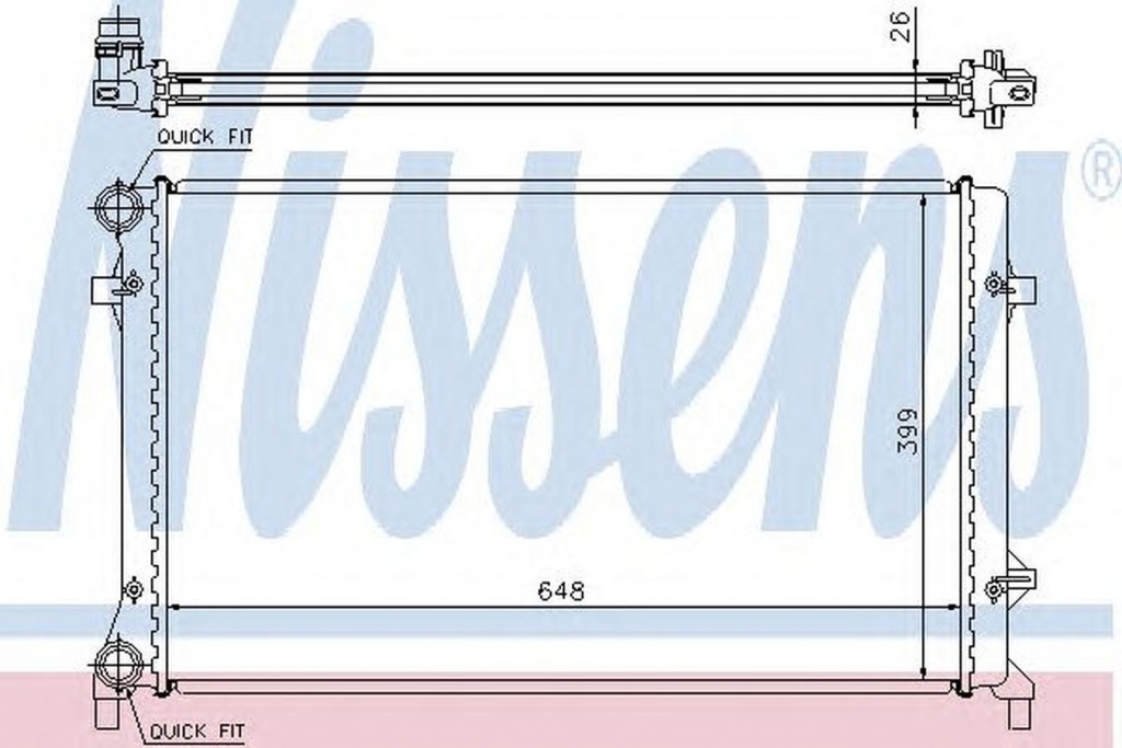 Radiator apa VW EOS 1F7 1F8 NISSENS 65277A