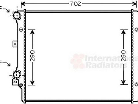 Radiator apa VW EOS 1F7 1F8 VAN WEZEL 58002207