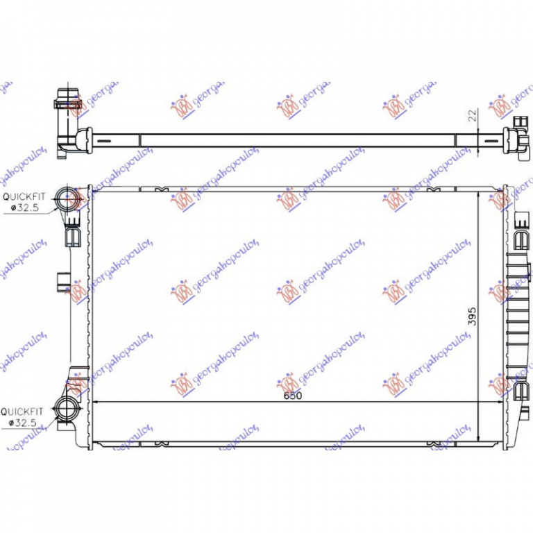 RADIATOR APA VW GOLF 7 2012->2014 Radiator apa 