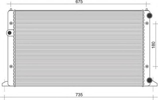 Radiator apa VW GOLF IV 1J1 MAGNETI MARELLI 350213839000