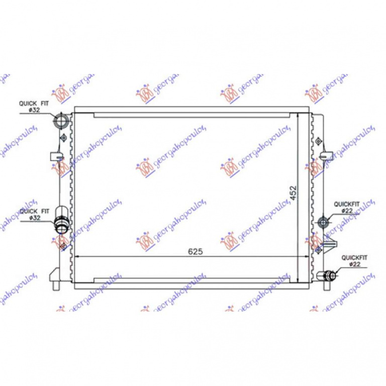 Radiator Apa - Vw New Beetle 2011 , 1k0121251cl