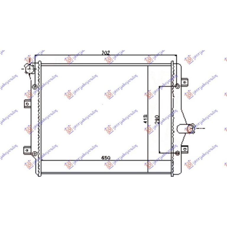RADIATOR APA VW PASSAT B6 2005->2010 Radiator a