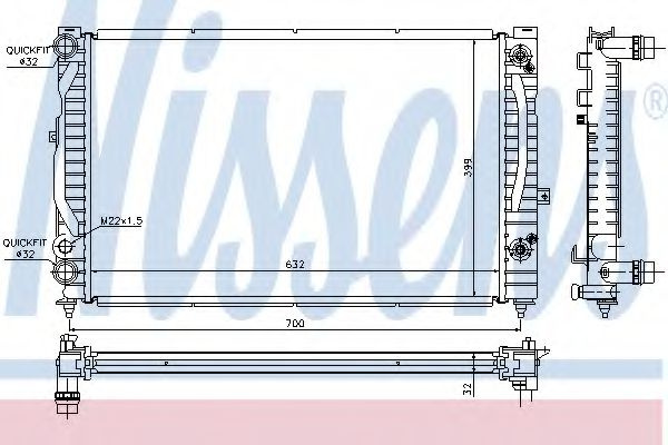 Radiator apa VW PASSAT Variant (3B6) (2000 - 2005)