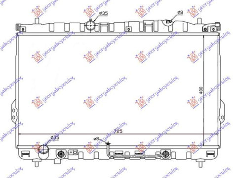 Radiator Benzina-Diesel automat (400x720x26)-Hyundai Trajet 04-08 pentru Hyundai Trajet 04-08