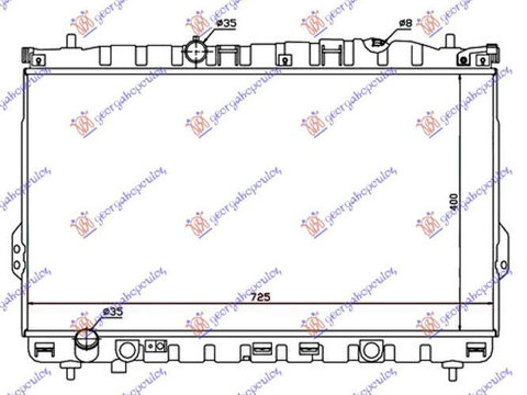 Radiator Benzina-Diesel Manual (400x720x26)-Hyundai Trajet 04-08 pentru Hyundai Trajet 04-08