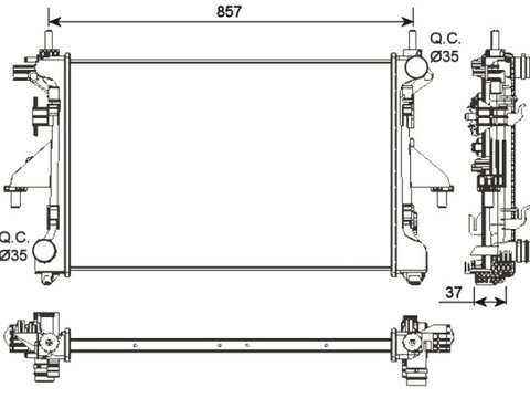 Radiator boxer, jumper, ducato dupa an fab 06- PRODUS NOU