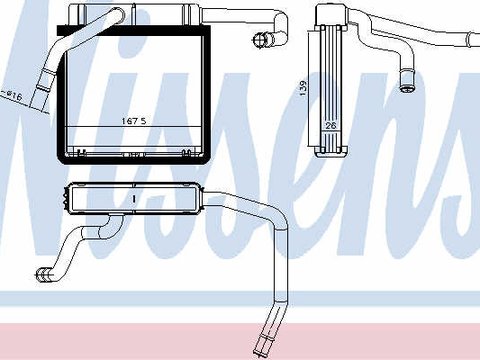 Radiator caldura ford ranger an 1998-2005 -produs nou