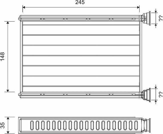 Radiator calorifer caldura BMW 3 E90 VALEO 812401