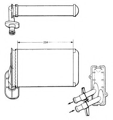 Radiator (calorifer) caldura habitaclu AUDI A3 (8L