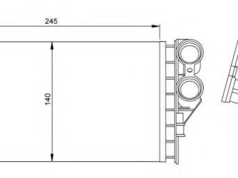 Radiator (calorifer) caldura habitaclu CITROËN C4 II (B7) (2009 - 2016) NRF 54251