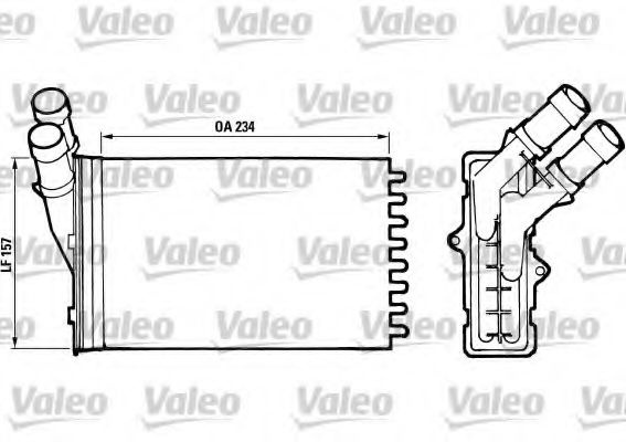 Radiator (calorifer) caldura habitaclu CITROËN ZX (N2) (1991 - 1997) VALEO 812005