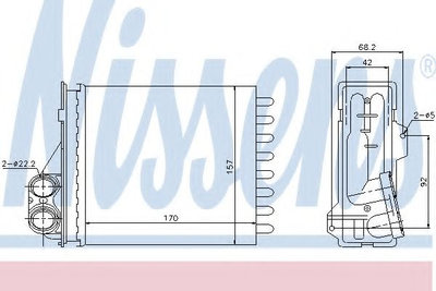 Radiator (calorifer) caldura habitaclu DACIA DUSTE