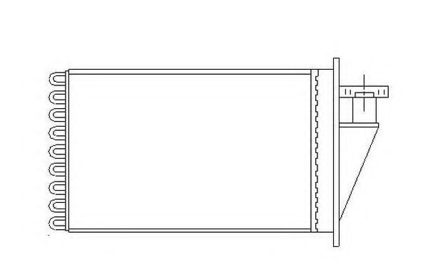 Radiator (calorifer) caldura habitaclu FIAT MAREA Weekend (185) (1996 - 2007) NRF 53565