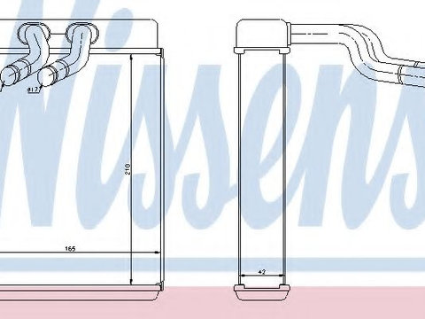 Radiator (calorifer) caldura habitaclu HYUNDAI SATELLITE (1997 - 2016) NISSENS 77610