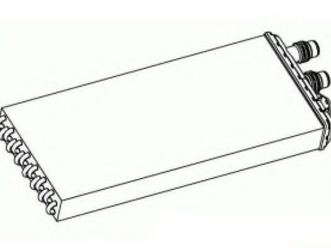 Radiator (calorifer) caldura habitaclu IVECO Trakker (2004 - 2016) NRF 54255