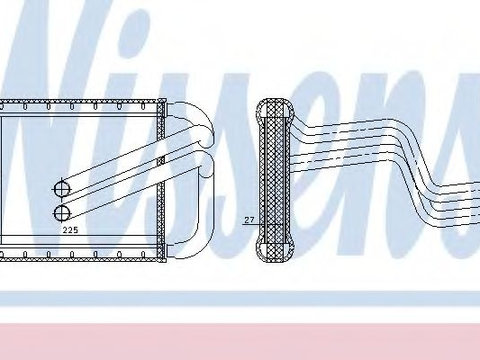 Radiator (calorifer) caldura habitaclu KIA CARENS IV (2013 - 2016) NISSENS 77536