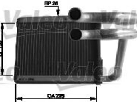 Radiator (calorifer) caldura habitaclu KIA SPORTAGE (JE_, KM_) (2004 - 2016) VALEO 812434