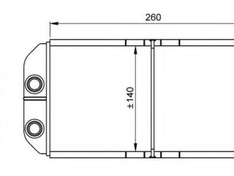 Radiator (calorifer) caldura habitaclu LAND ROVER DISCOVERY Mk II (LJ, LT) (1998 - 2004) NRF 54261